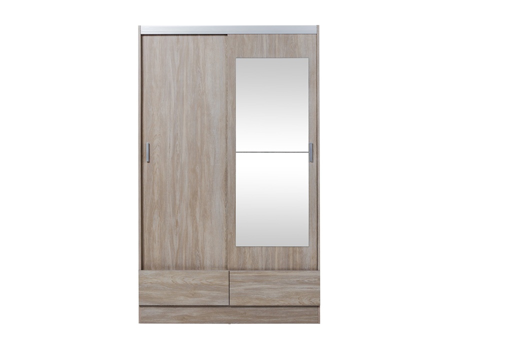 Placard Tana Plus corredizo 2 Ptas 2 C  c/espejo