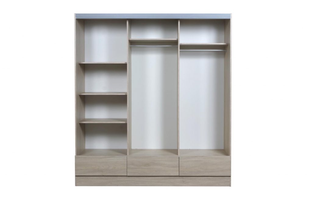 Placard Tana Plus corredizo 3Ptas 3Caj c/espejo