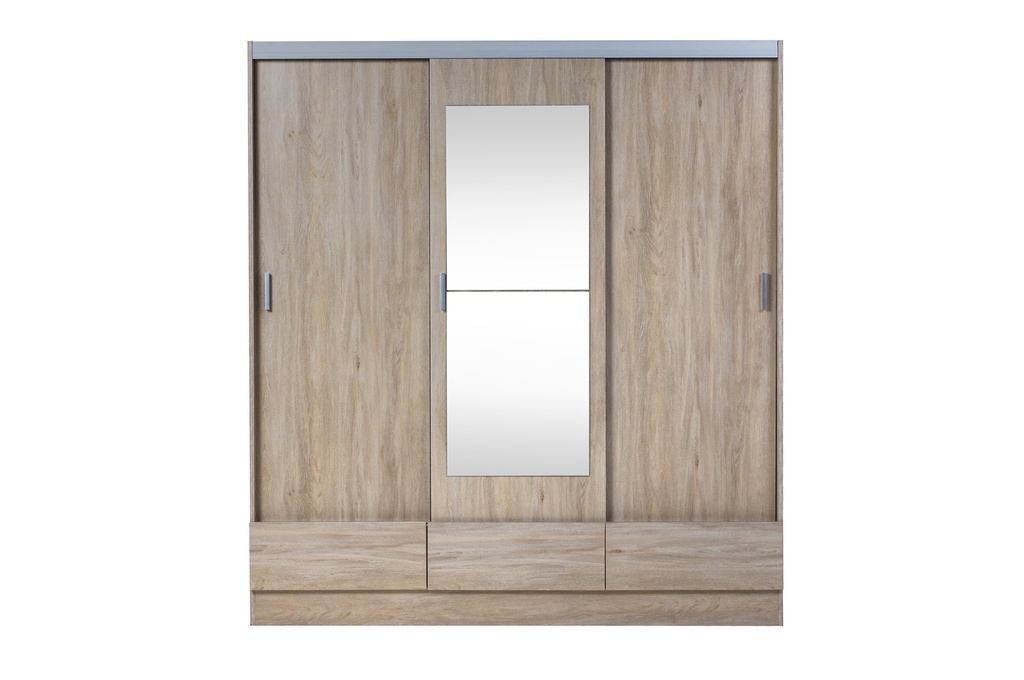 Placard Tana Plus corredizo 3Ptas 3Caj c/espejo