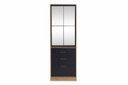 Placard Murano 0.70M Abatible 2P 4C c/espejo pino aland blanco