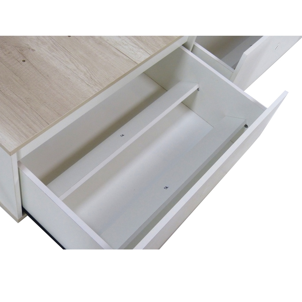 Base De Colchon Con 6 Cajones 170 Cm Ancho Helsinki/Blanco