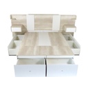 Base De Colchon Corsa C/ 6 Cajones 150 Cm Ancho