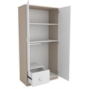 Ropero Placard Con Cajon Y Puertas 90X180 Cm Luna