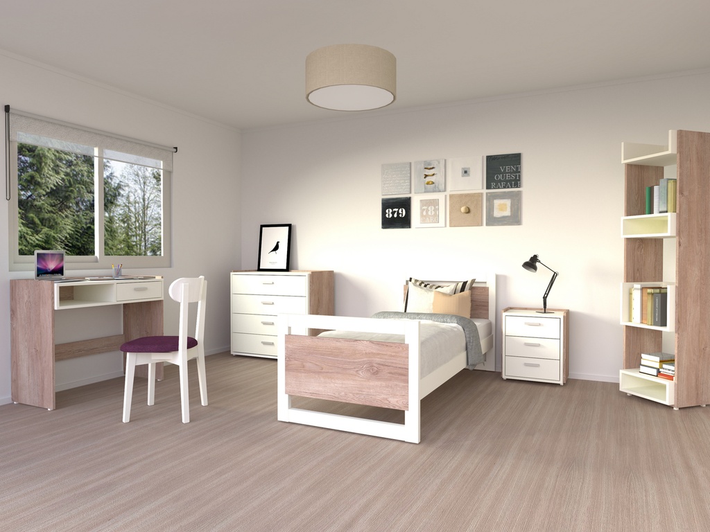 Mesa De Luz Unimob Blanca / Helsinki