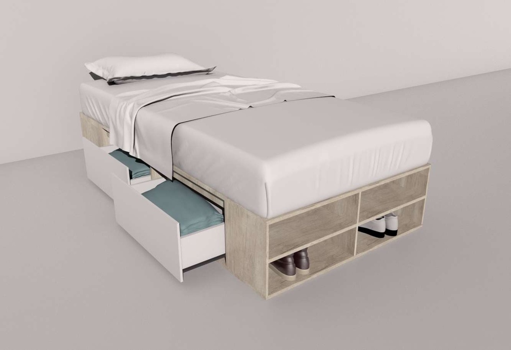 Box Juvenil 0.90 4 Cajones Nevado/Everest