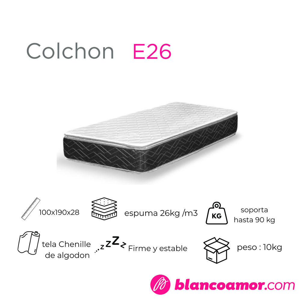 Colchon Kress (Gani) E26 Con Pillow 1.00 X 1.90 X 0.28