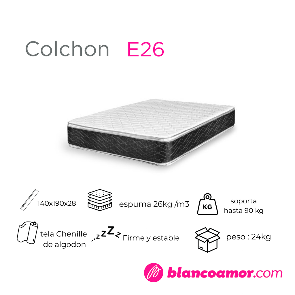 Colchon Kress (Gani) E26 Con Pillow 1.40 X 1.90 X 0.28