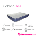 Colchon K252 1.60 X 2.00 X 25 Azul