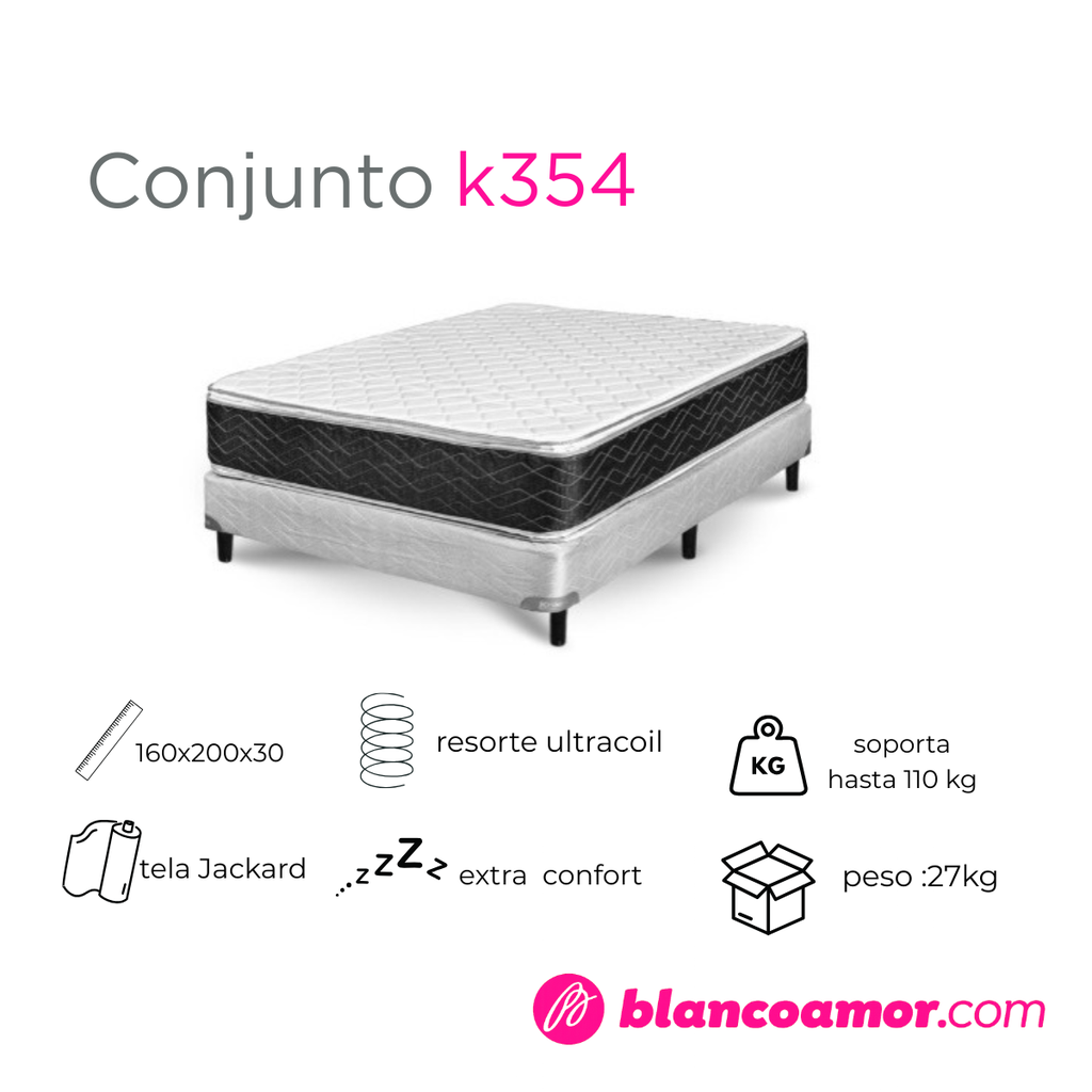 Conjunto de colchón y sommier K354 160 X 200