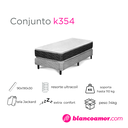 Conjunto de colchón y sommier  Colchón K354 090 X 190