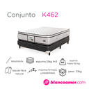 Conjunto de colchón y sommier K462 1.60 X 2.00 X 0.34 