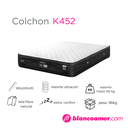 Colchon K452 1.80 X 2.00 X 0.27 Blanco C/Negro