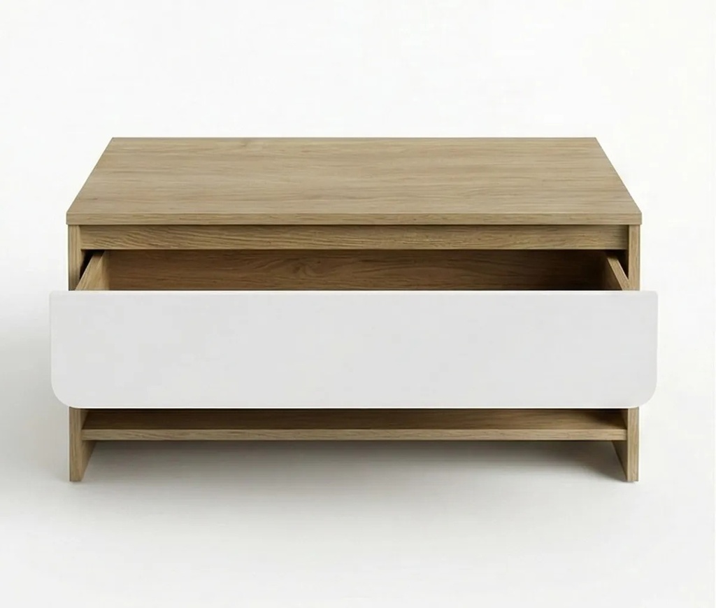Mesa de living LOA con cajón (An: 90 Prof: 45 Al: 40)