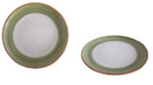 Plato Playo Ceramica 27Cm - Verde