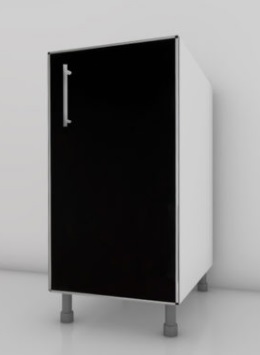 Bajomesada Lugano Ptas 0.40 Negro Ctoalum