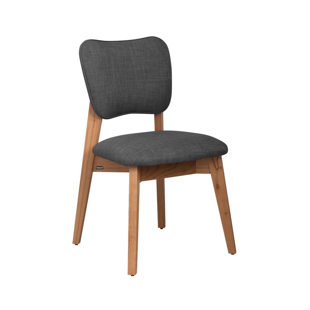Silla Frida Roble Gris Tela