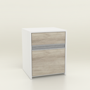 Mesa De Luz Teen Caj Y Pta. Blanco/Helsinki