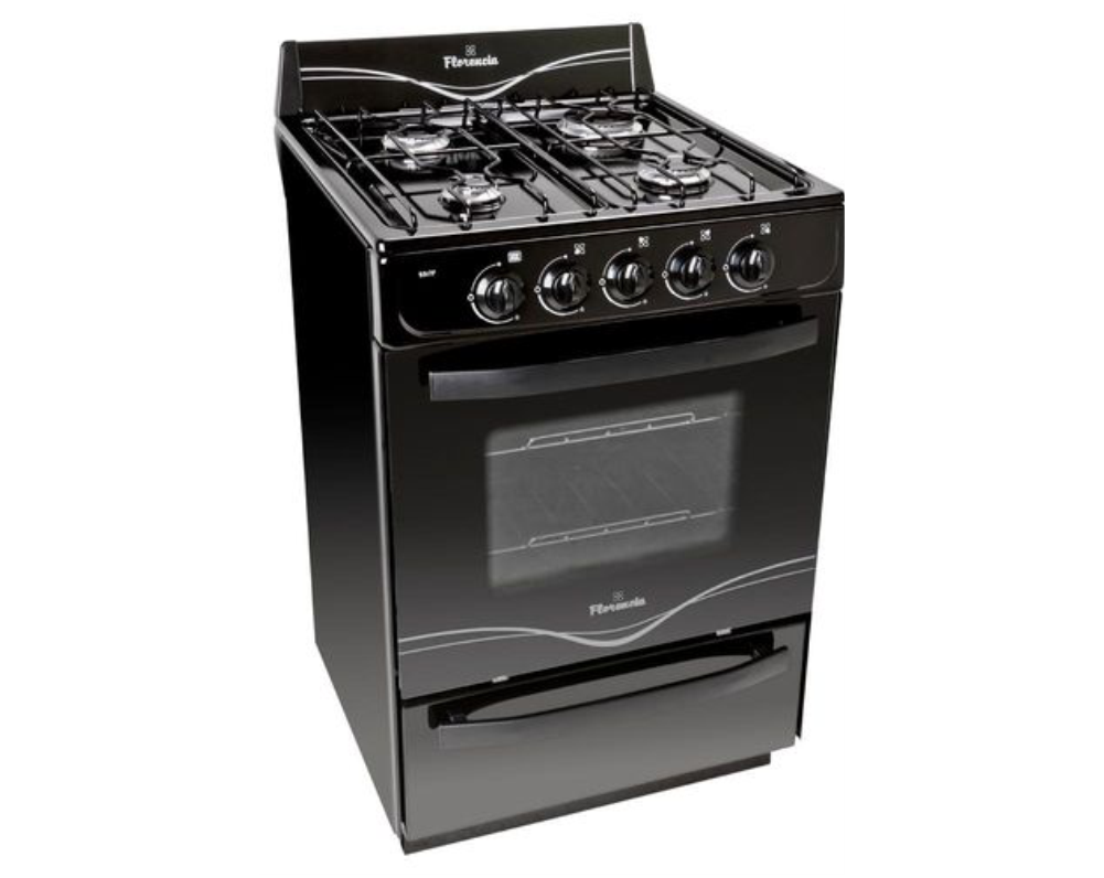 Cocina Florencia Facil Limpieza Negra C/Eficiencia Energetica -  Flor 5517F