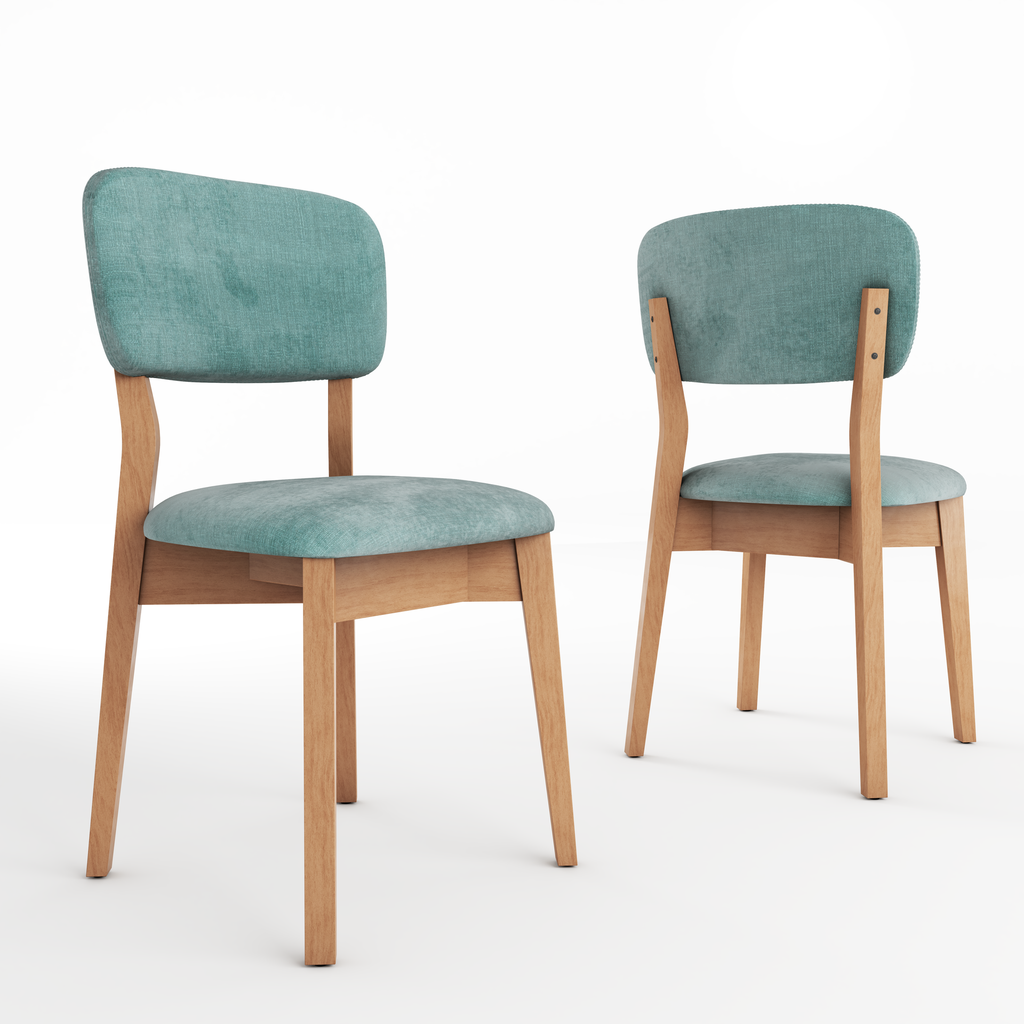 Discontinuada - Silla Eyra Roble Leriex Tequila Acqua/Pana Verde