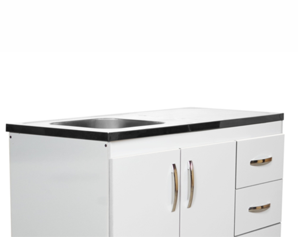 Mesada Salerno 1.40 X 0.60 Acero Inoxidable Reversible