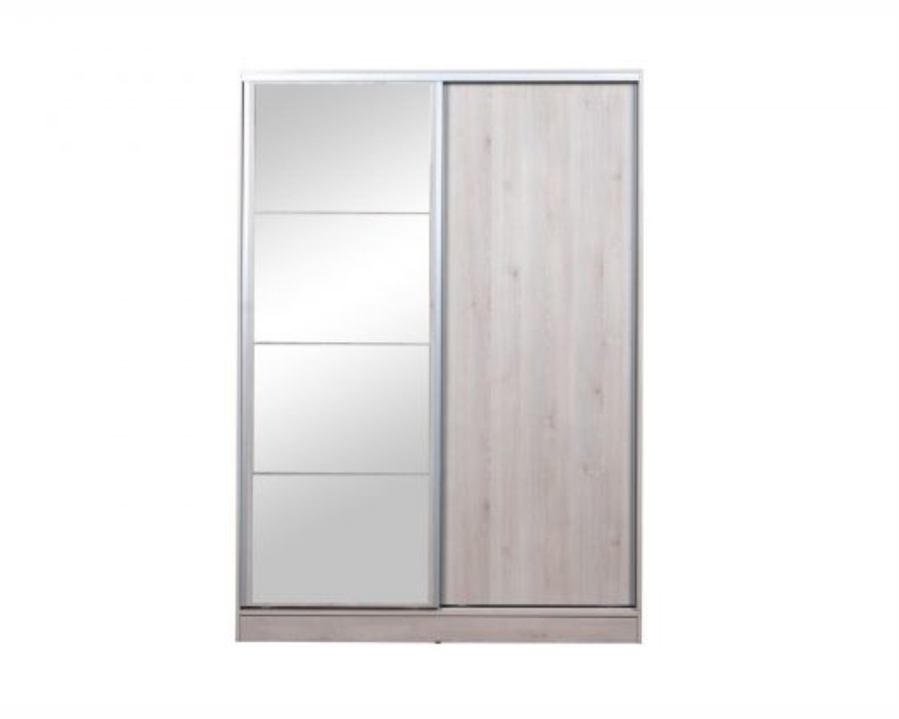 Placard Murano 1.40 Mts Corredizo Pino Blanco c/espejo