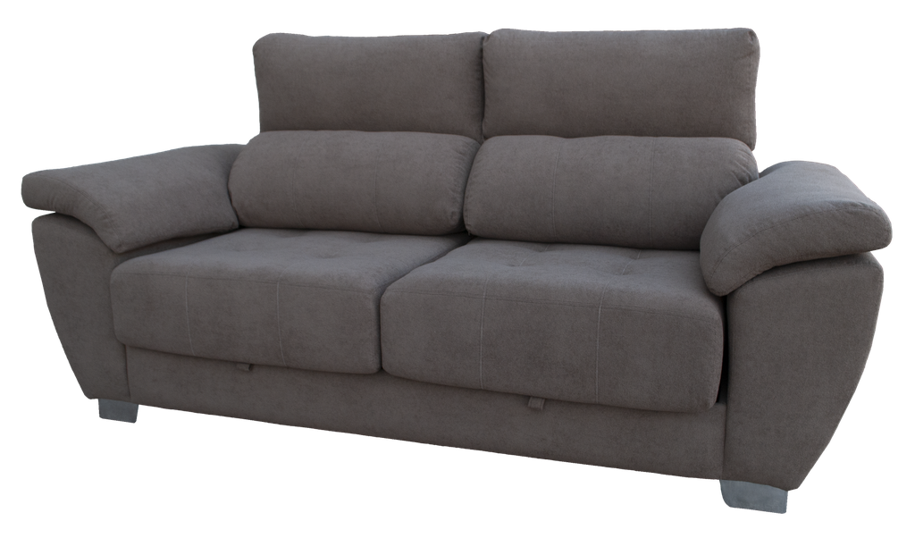 Sillon Onix  3 Cpos G4 Cuerotex Grey