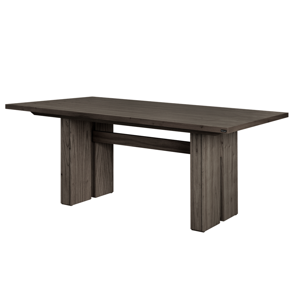 Mesa Fija Genoud Base Central Ceniza 2.60 Mts