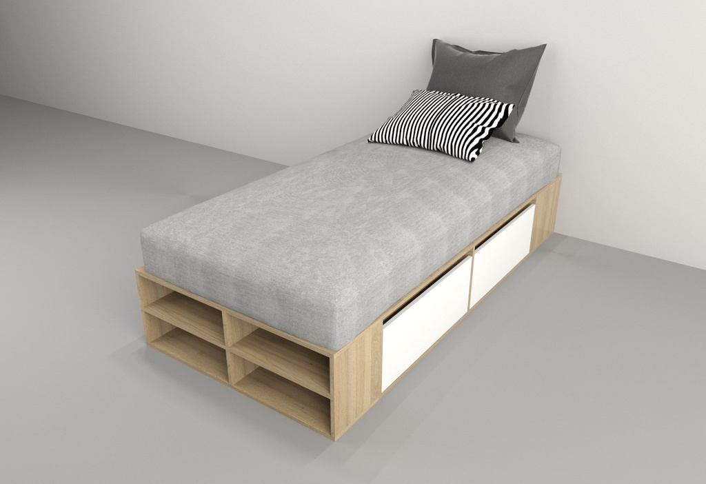 Box Juvenil 0.90M 4 Cajones Olmo Finlandes Everest