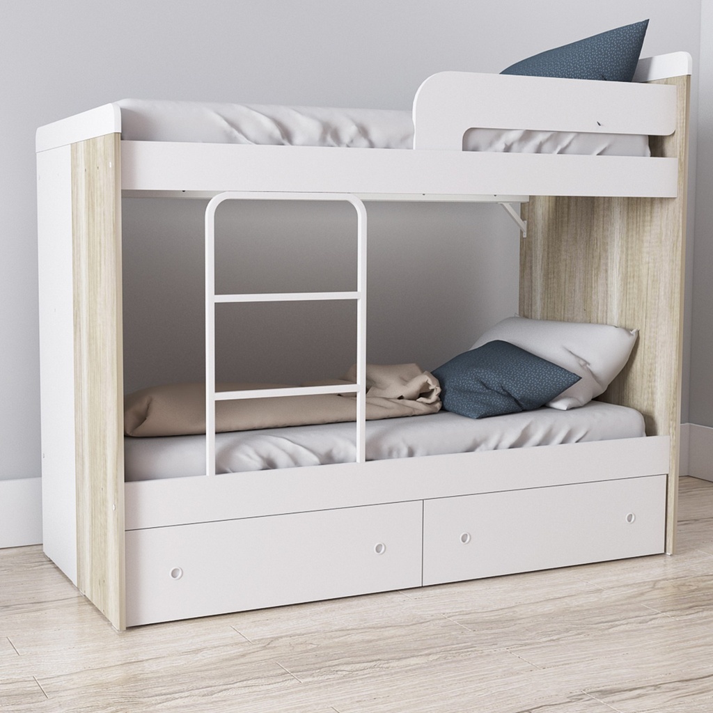 Cama Cucheta 80 Cm Con Carrocama C/Escalera Integrada 80X196 Cm