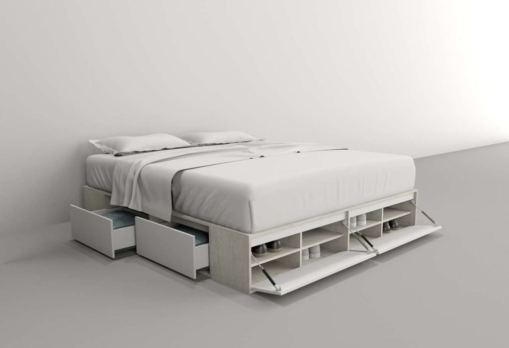 Box 1,80M 4 Cajones 2 Puertas Rev Nevado/Everest