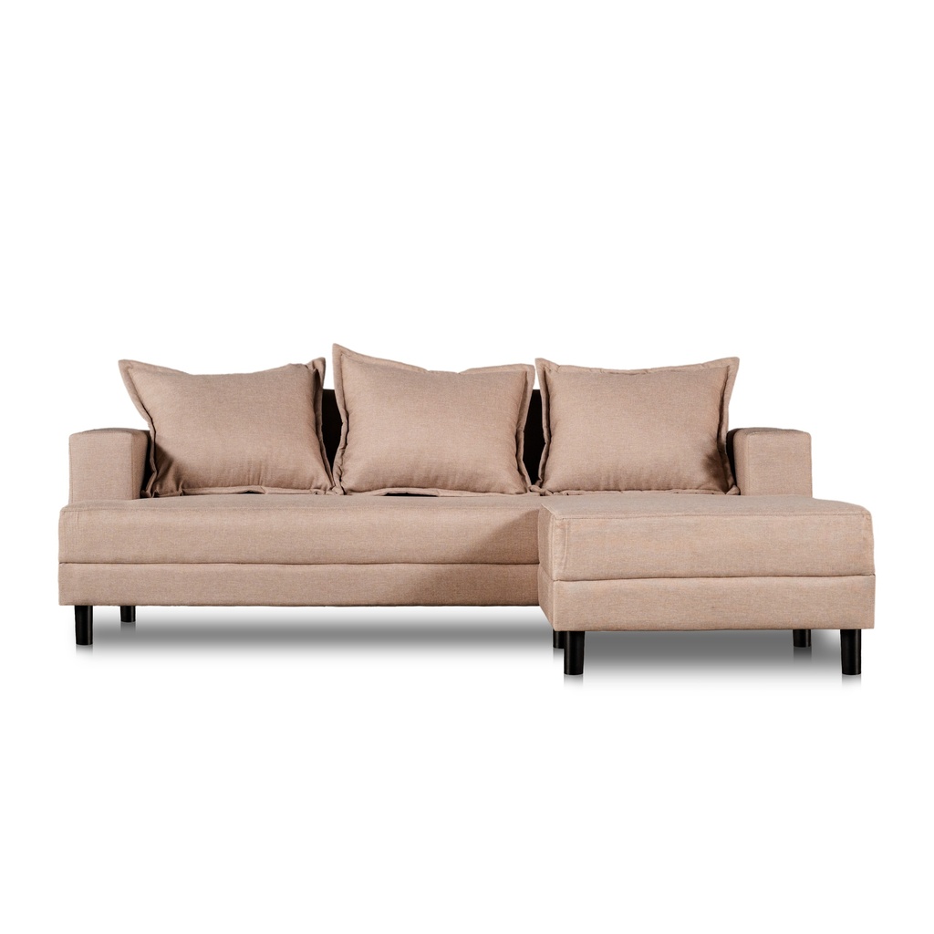 Sillón Alba 3 Cpos + Otomana 2.20x1.70 + 0.80 Lino 17