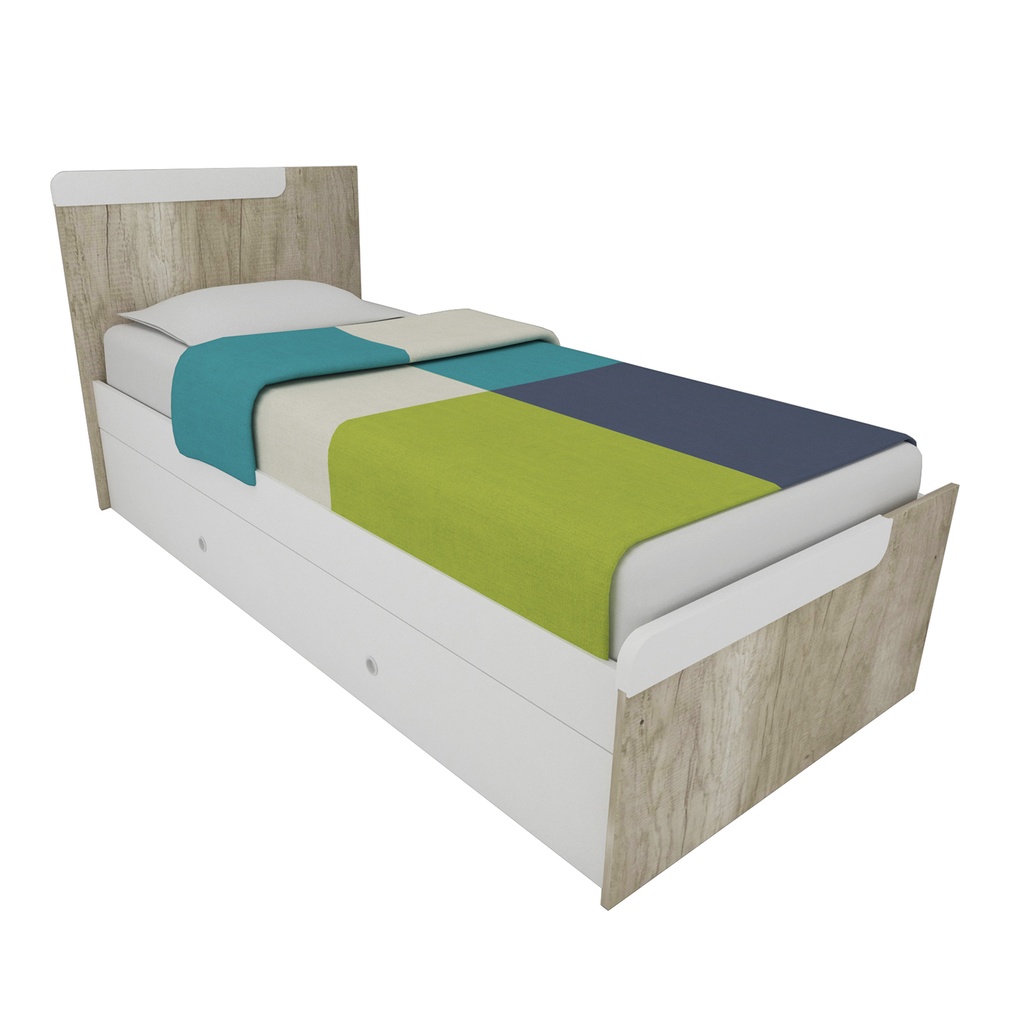 Cama 1Plaza Para Colchon 80Cm C/ Carrocama