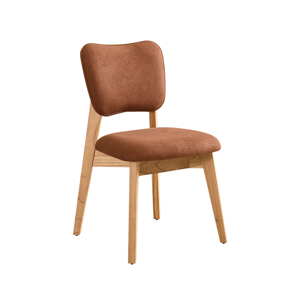 D - Silla Frida Roble Tap. Teja