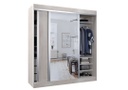 Vestidor 2 Puertas 1 Puerta Con Espejo 180X200 Helsinki