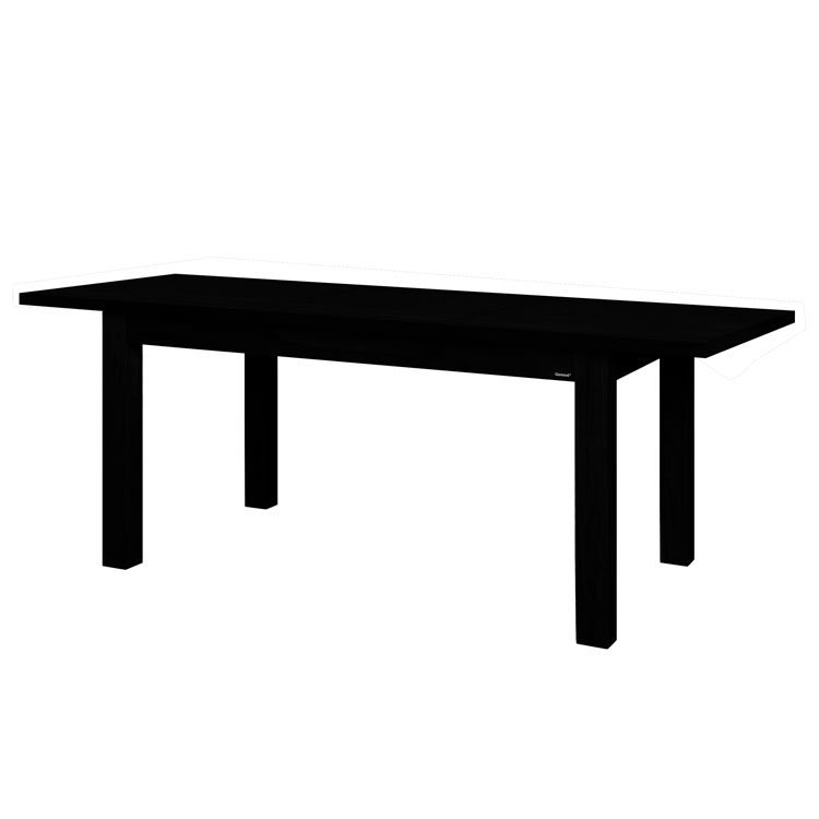 Mesa Trampa Genoud Contemporanea negro 1.30 M X 0.90 M + 0.50 M