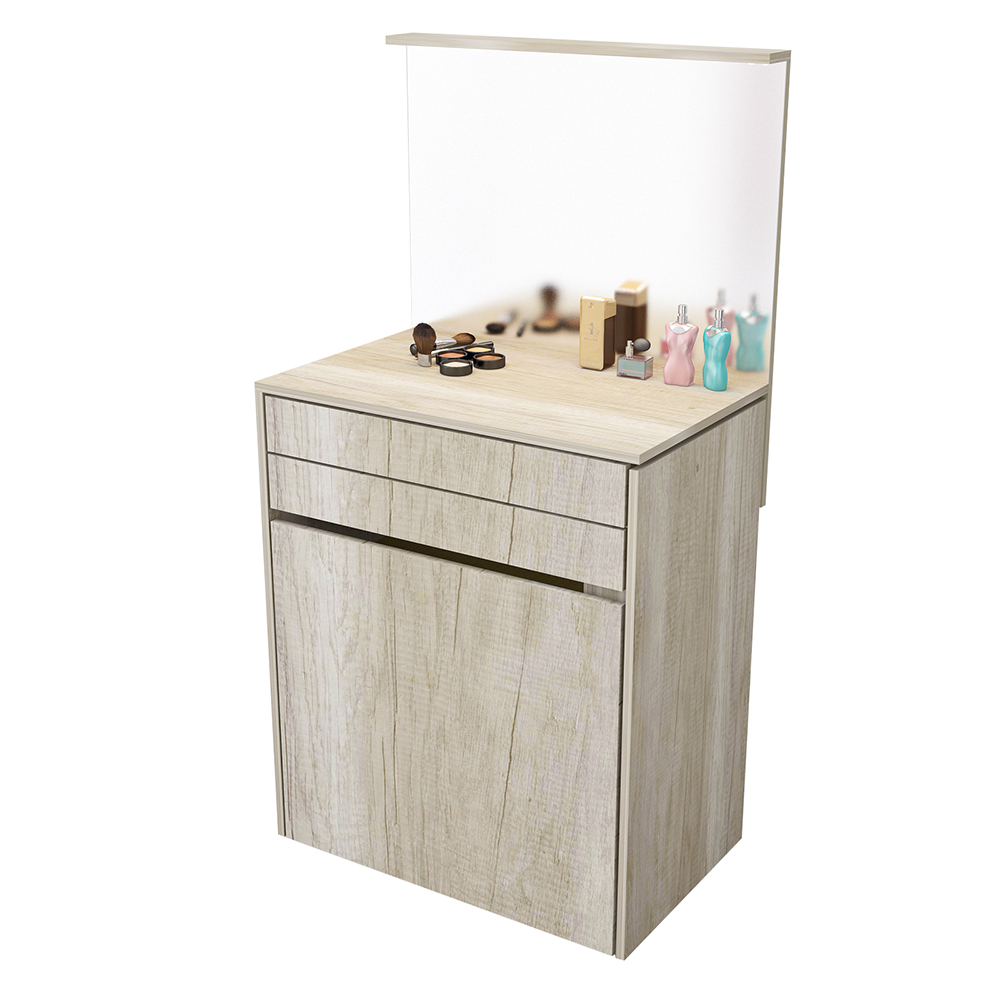 Tocador Maquillador Con asiento y espejo con Luz Led Helsinki