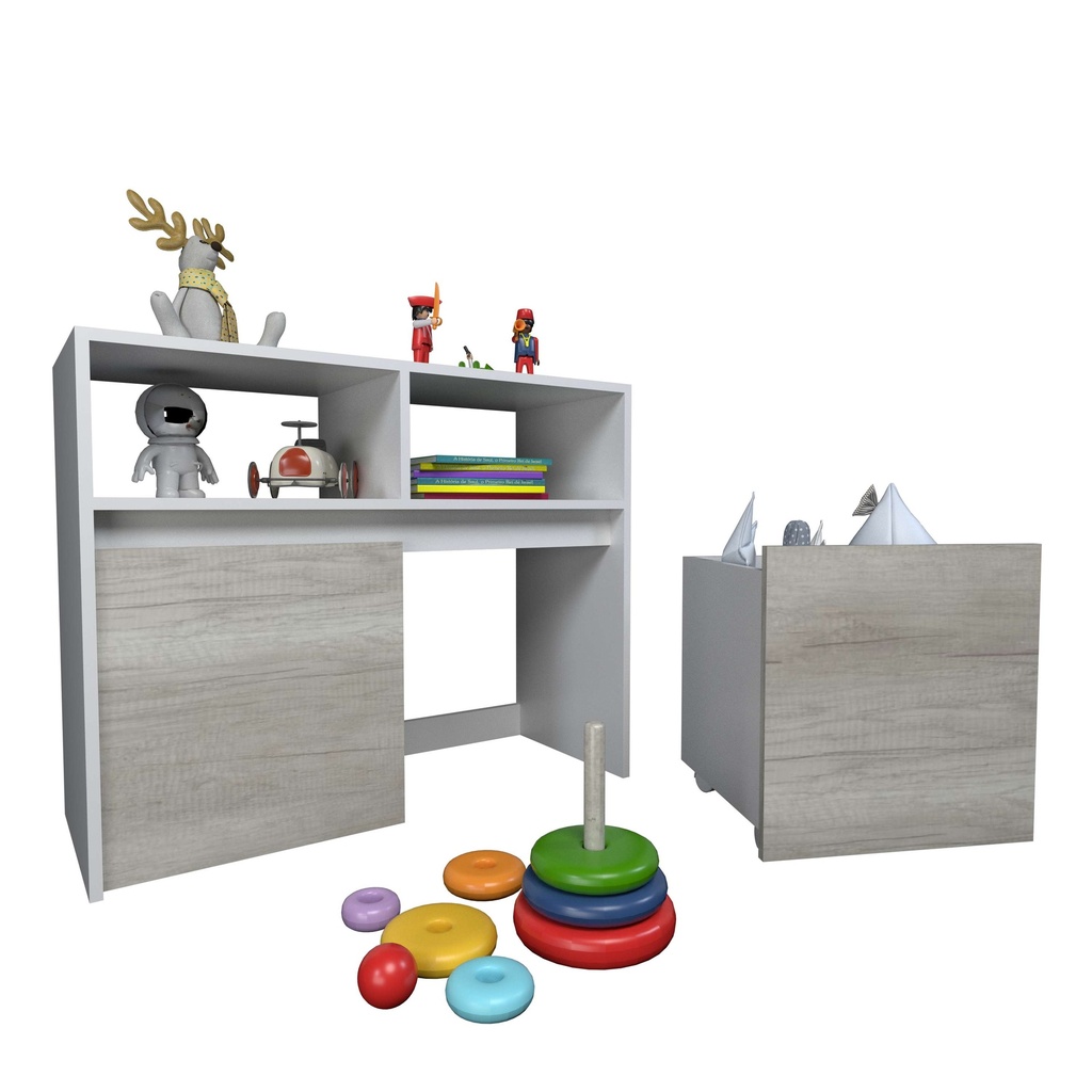 Juguetero Tables 2 Cajones c/ruedas (3037)