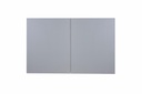 Alacena Potenza  1.00 2p blanco aluminio