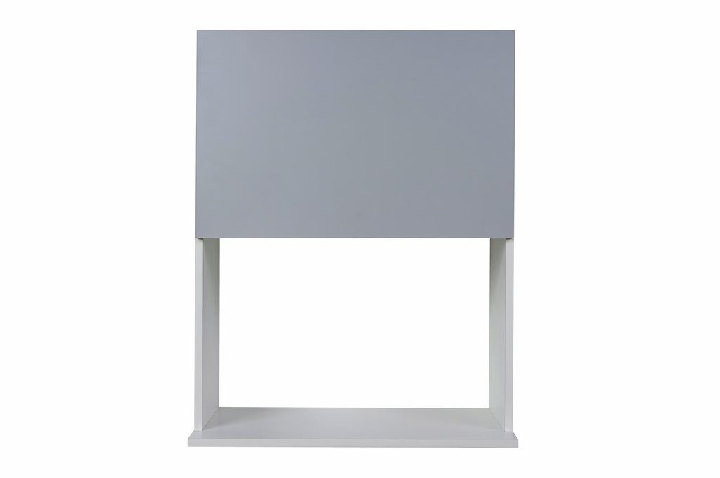 Alacena Potenza 0.60 1puerta porta microondas blanco/alum.