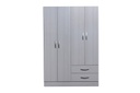 Placard Benevento1.20m 4 Ptas 2 Caj.blanco alpino