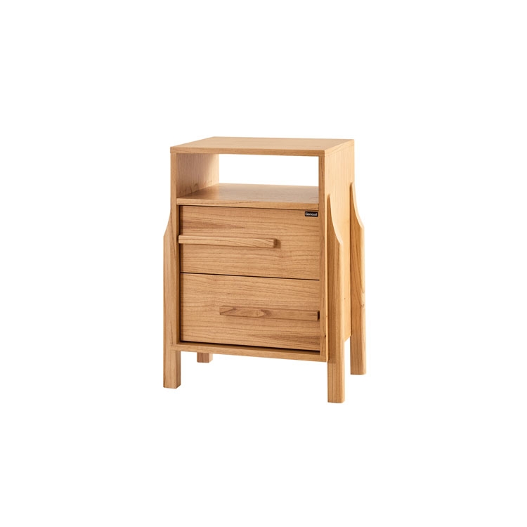 Mesa de noche Bohemia 0.56 x 0.45 x 0.73 Mts Roble