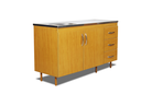 (D) Bajo Mesada Arco 1.40 C/ 3 Caj Roble