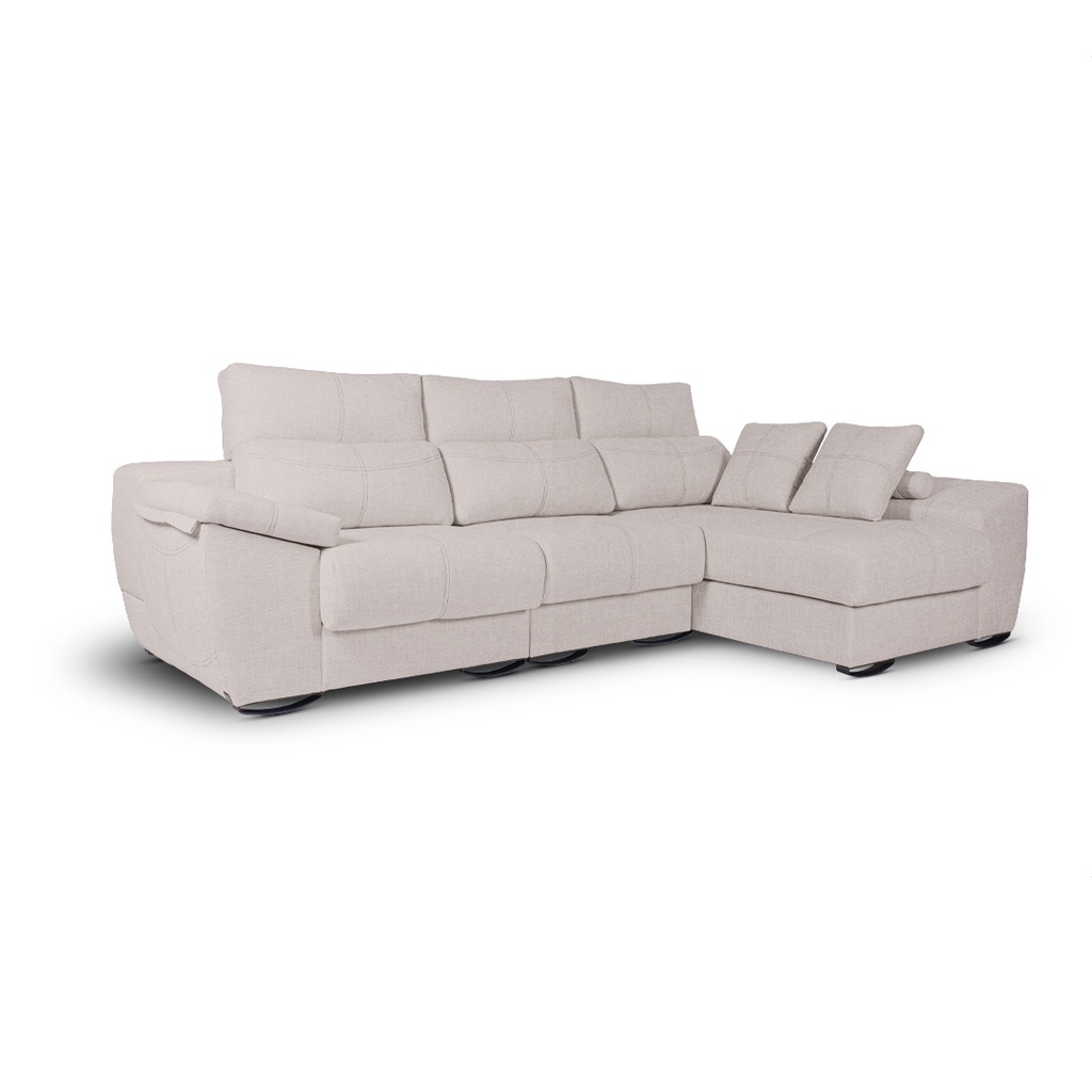 Sofá Angelo 3 plazas con chaise longue derecho touch