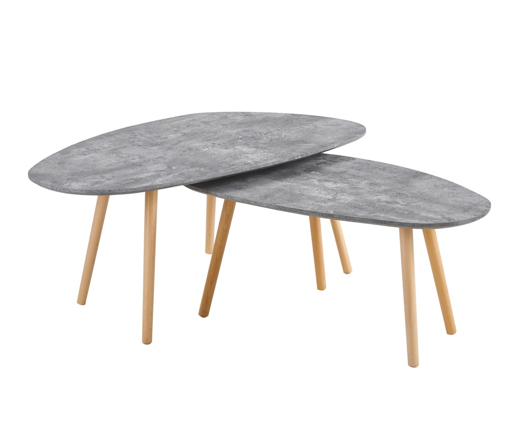 Mesa Ratona Ester set x 2  (106 x61x 45 cm) (86x50x40 cm)