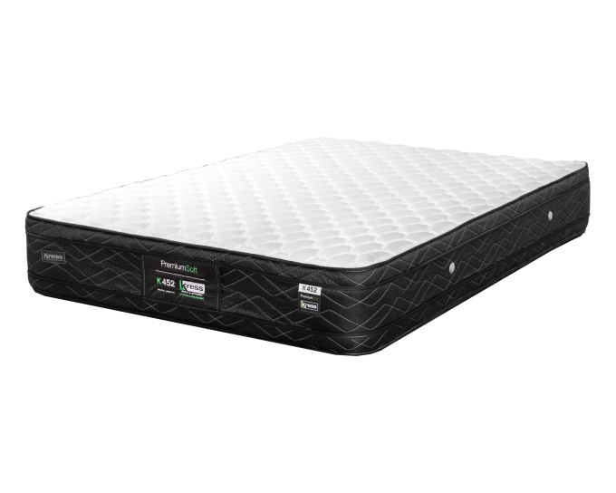 Colchon K452 1.40 X 1.90 X 0.30 Blanco Con Negro