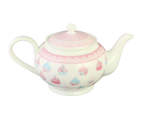 [7798257503476] Tetera De Porcelana 1100 Ml Dieseño Cup Cake Caja De Regalo