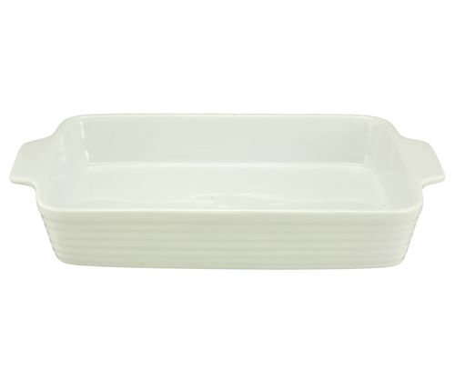 [7798257502011] Fuente Rect Ceramica C Asas 21X31X5 Cm