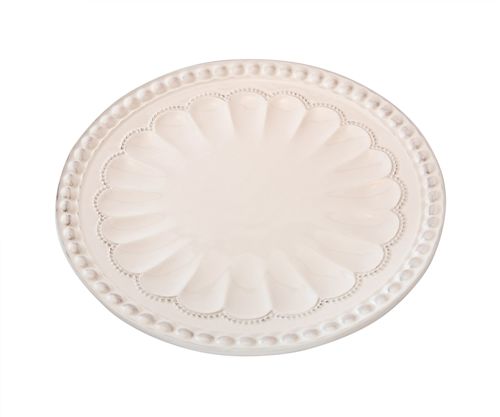 [7798257509072] Plato Cerámica Linea Romana Color Crema 20.5 Cm