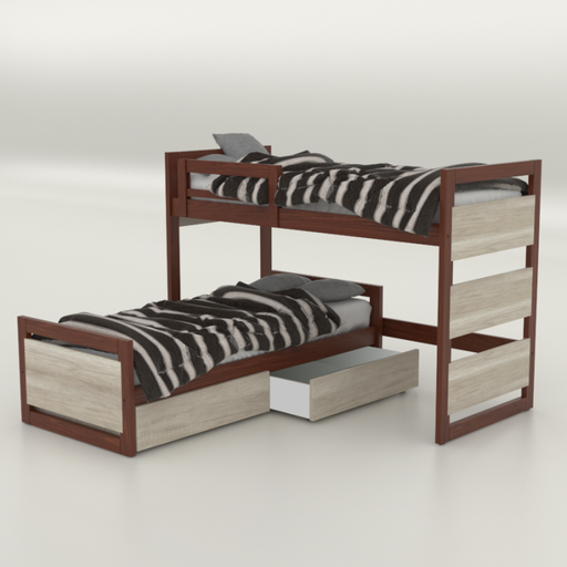 [1000453] (D) Cucheta Esquinera Teen Cedro Helsinki Con Baranda