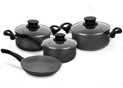 [20599/383] Paris Bateria De Cocina 4 Ud Negro
